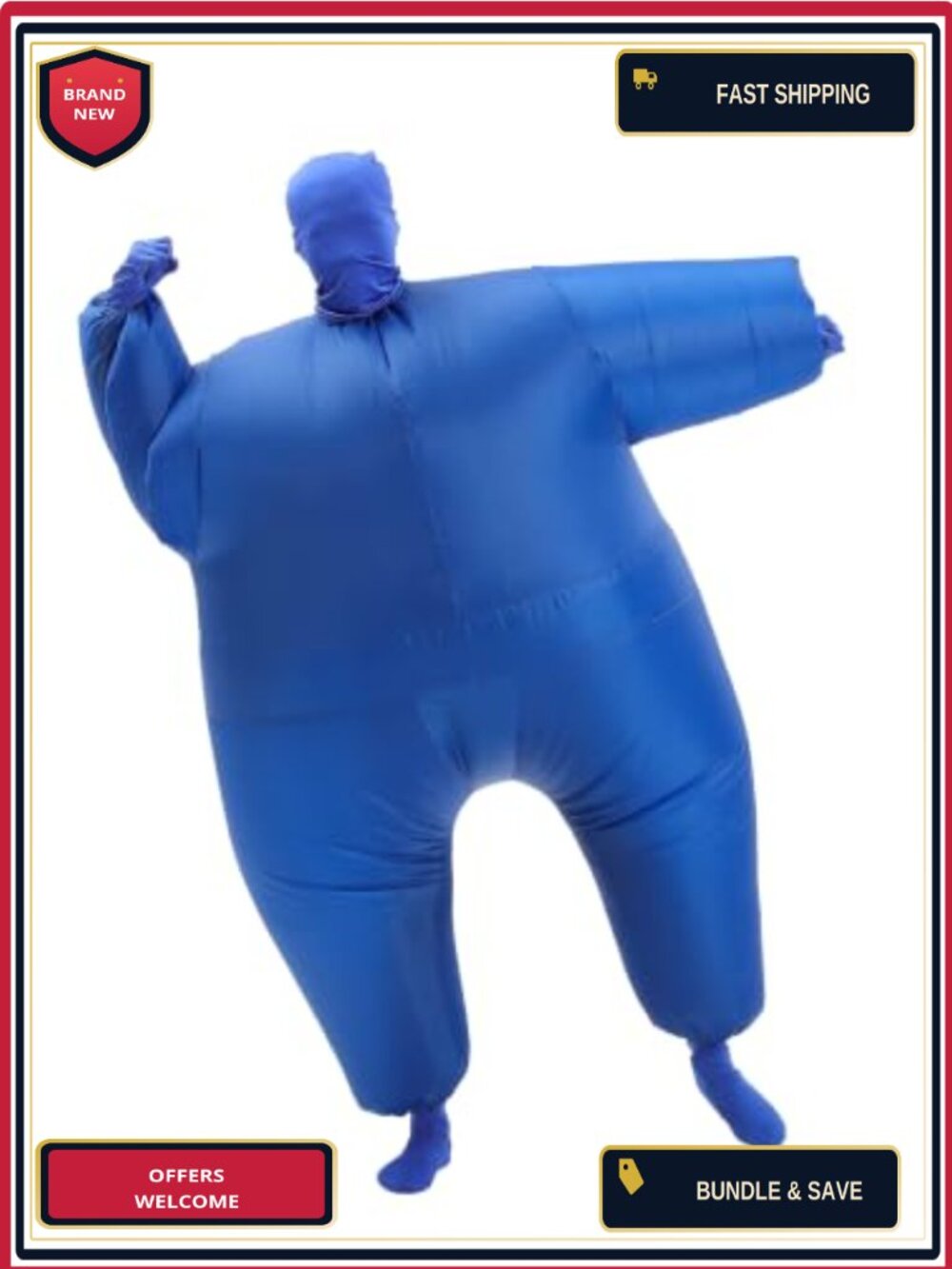 Adult Inflatable Full Body Jumpsuit Halloween Blow Up Costume
